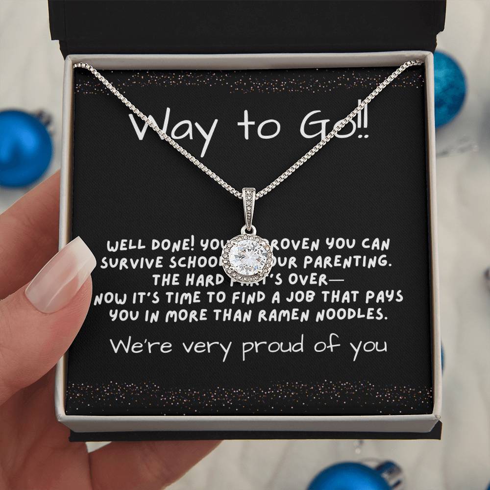 Eternal Hope Graduation Necklace from Mom and Dad