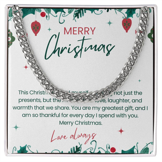 Make His Christmas Shine - Stylish Cuban Link Chain for Husband