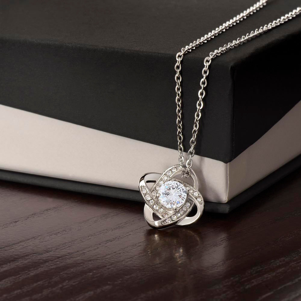 Love Knot Graduation Necklace from Mom and Dad