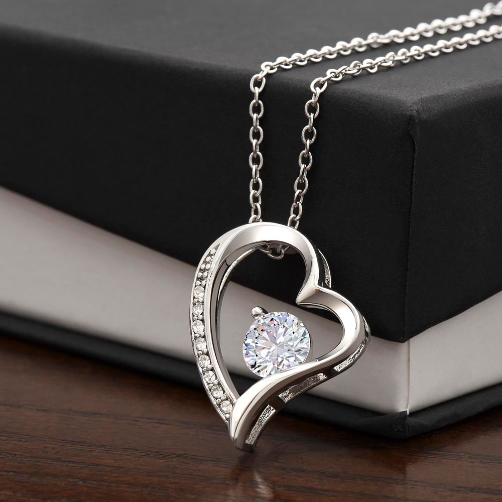 For My Beautiful Wife - Forever Love Necklace Christmas Gift of Sparkling Elegance